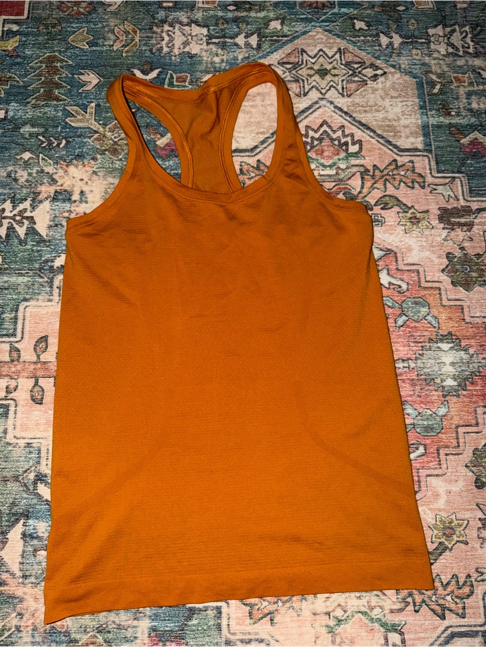 lululemon athletica Women's Racerback Tank in Burnt Orange